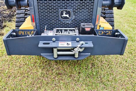 john deere skid steer rear bumper|rear bumper with winch mount.